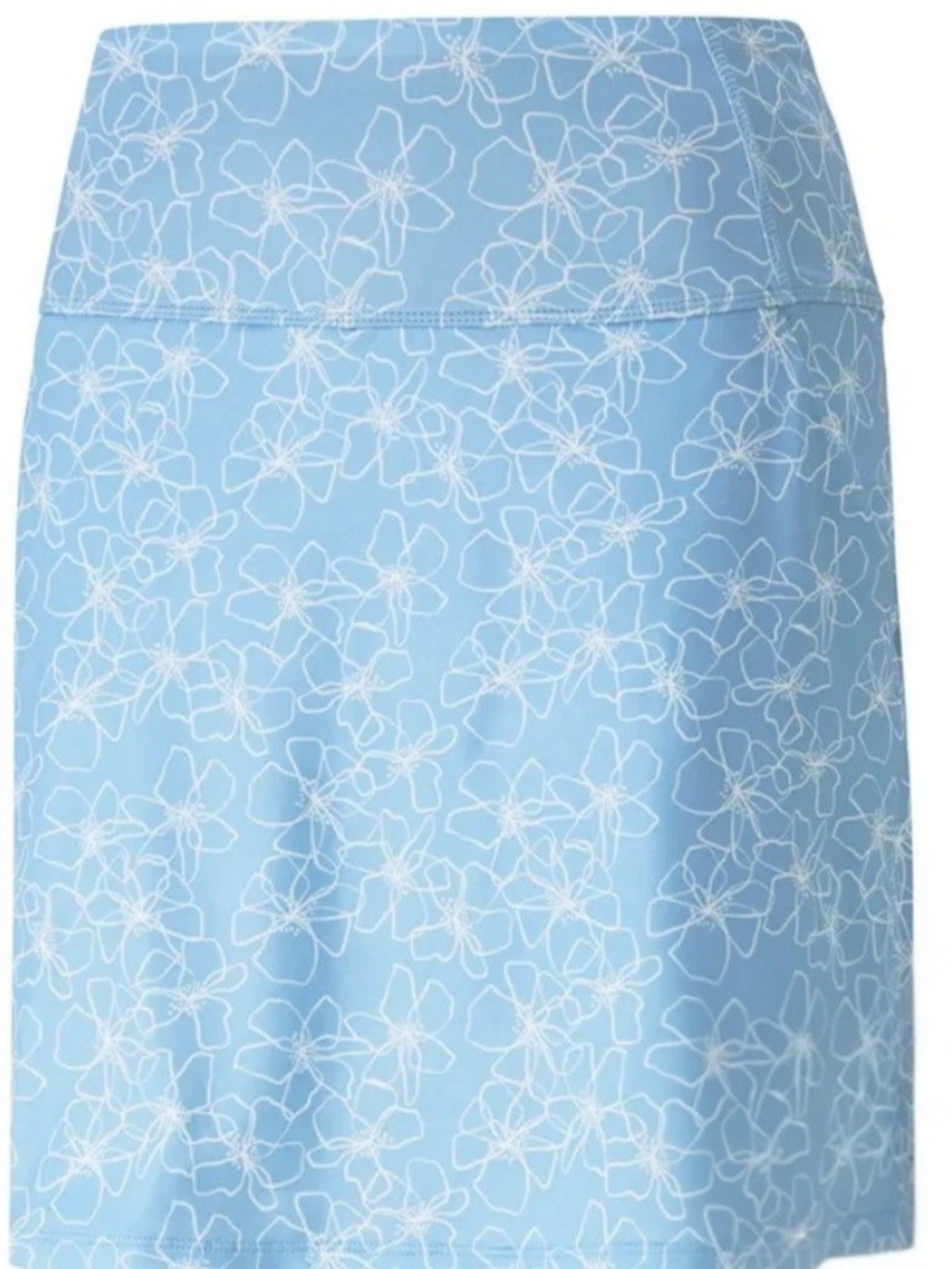 Puma Light Blue Floral GOLF LADIES PWRMesh Tagged Skort
